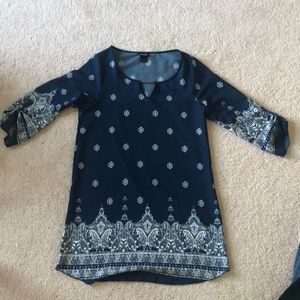 Navy Blue Shift Dress